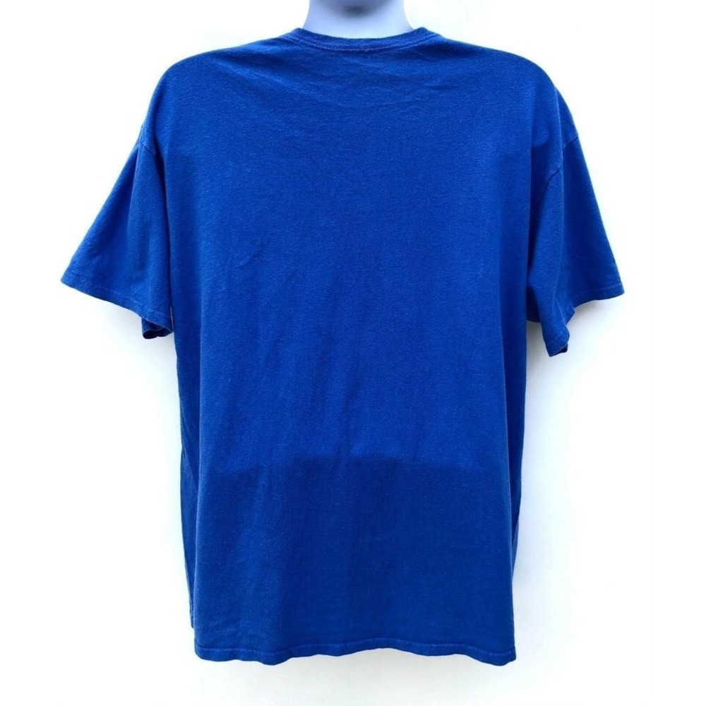 MTV Japanese Logo Graphic T Shirt Mens XL Blue Checkered Cotton‎ Streetwear - Picture 3 of 5